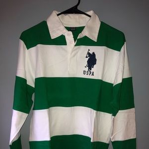 Boys Polo Long Sleeve Button-Up Shirt